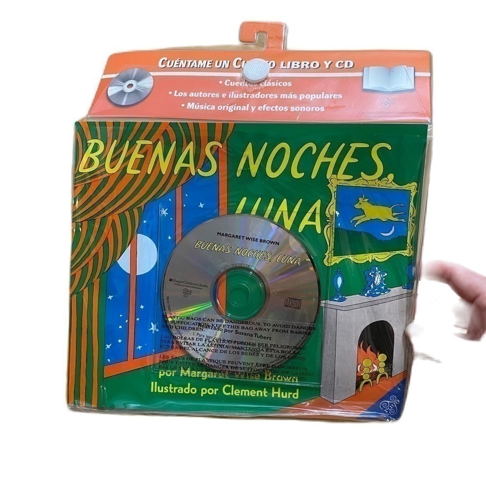 Buenas Noches Luna Goodnight Moon Spanish Book W/ CD Audio Margaret Brown